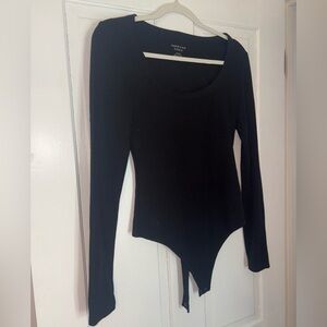 American Eagle Outfitters Black Long Sleeve Bodysuit